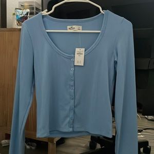 Blue Hollister Button Up